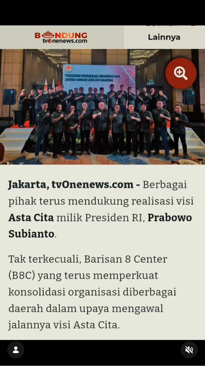 Lantik Kepengurusan di Kaltim, B8C Kawal Visi Asta Cita Era Presiden Prabowo